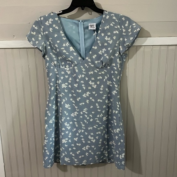 NWT Princess Polly Cartilla Mini Dress Blue Floral size 10‎ - Picture 1 of 8